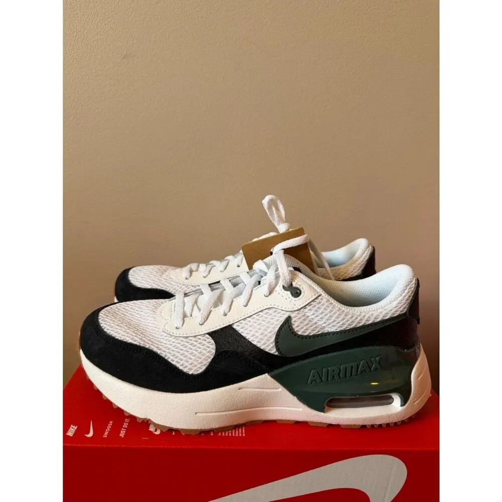 Nike Air Max System GS White Vintage Green DQ0284-115 Size 6.5Y